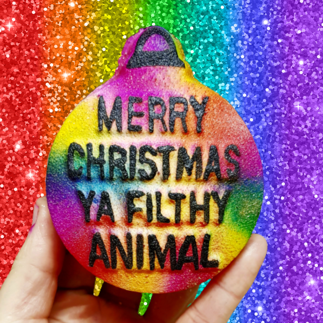Merry Christmas Ya Filthy Animal Bath Bomb- x5
