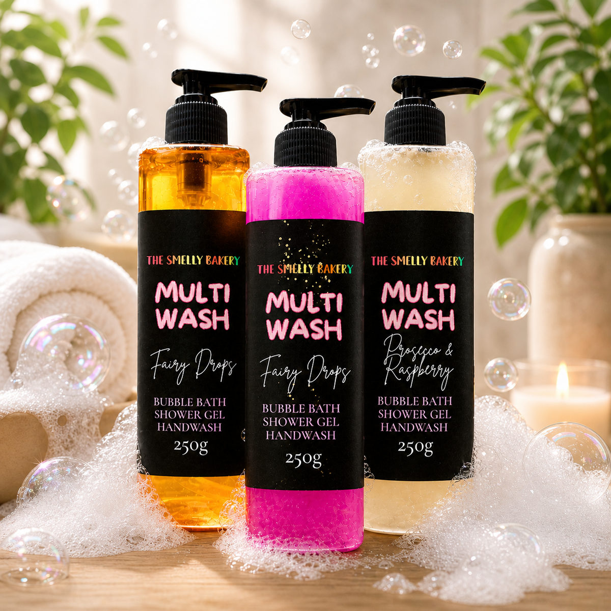 Multiwash 3 in 1- Shower Gel Hand Wash Bubble Bath