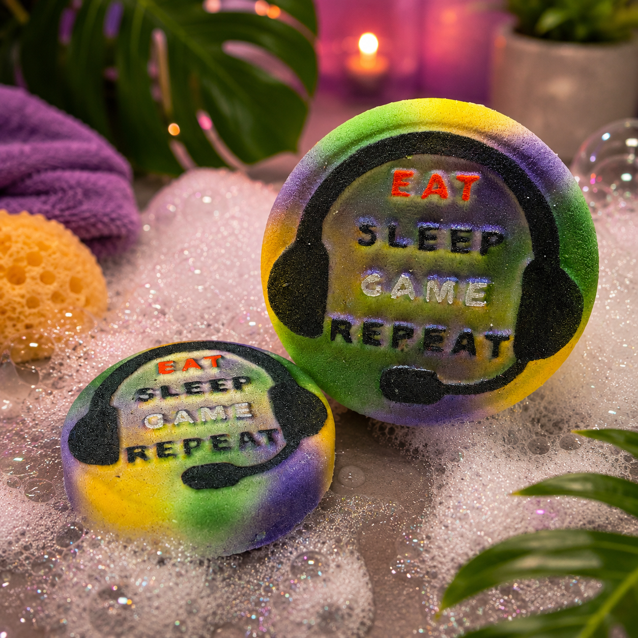 Eat Sleep Game Repeat- Bath Bomb
