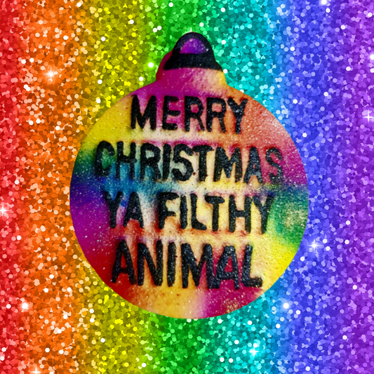 Merry Christmas Ya Filthy Animal- Bath Bomb (Delivery In December)