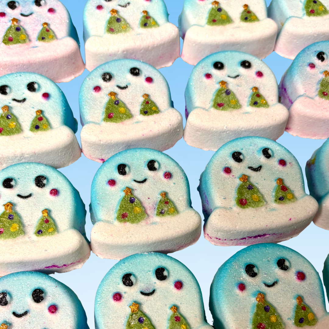 Mini Christmas Bath Bombs- x10