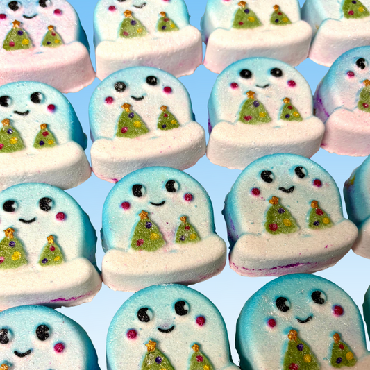 Mini Christmas Bath Bombs- x10