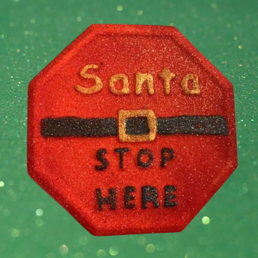 Santa Stop Here Bath Bomb- x5