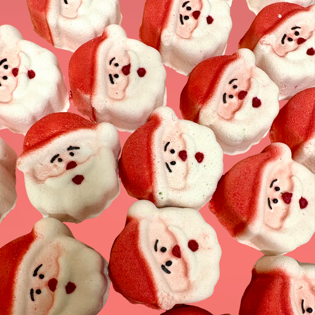 Mini Christmas Bath Bombs- x10