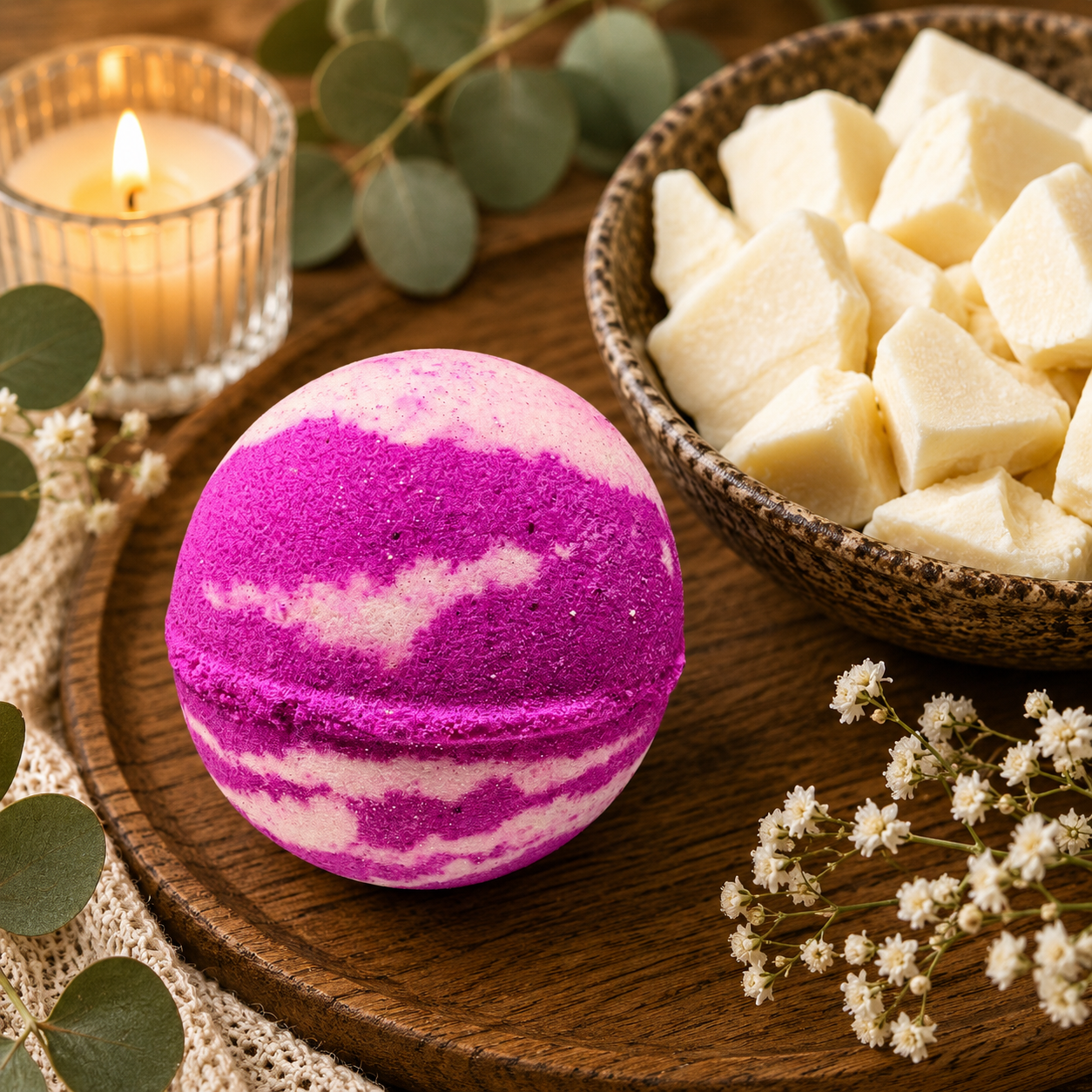Large Cocoa Butter Bath Bombs- Buy 2 Get 1 Free