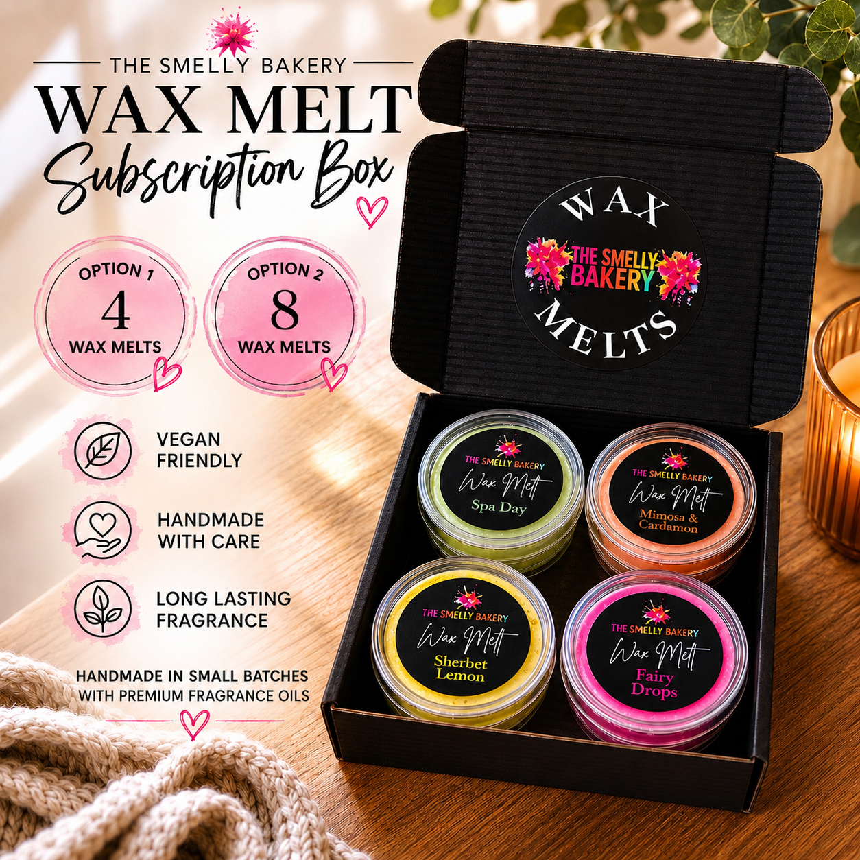 Subscription Box- Wax Melts- First Box 75% Off