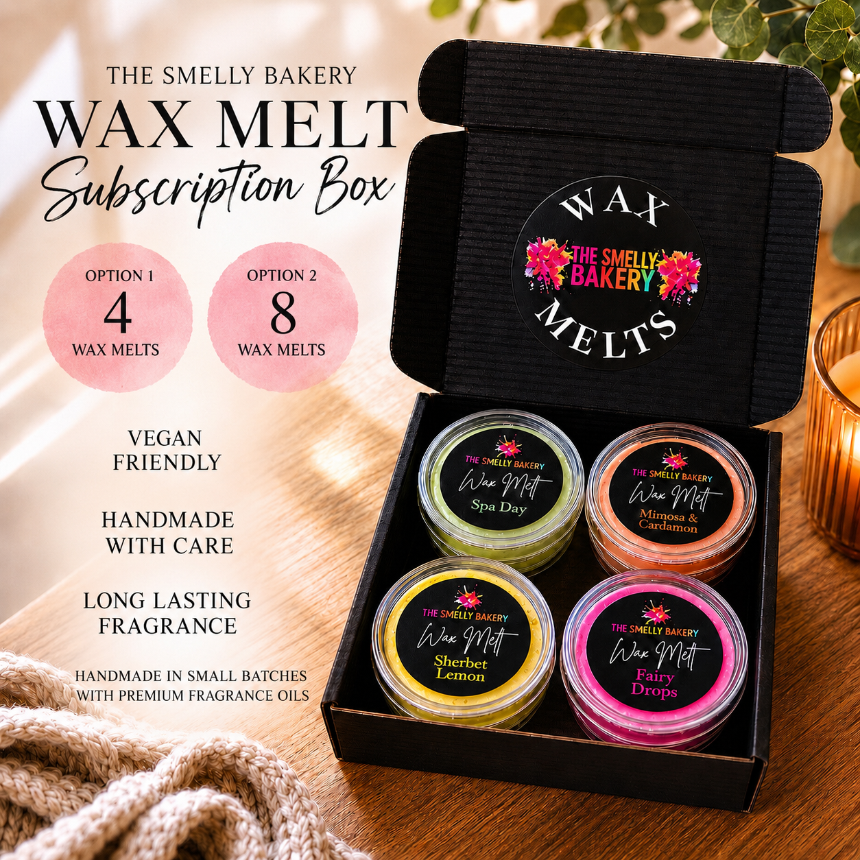 Subscription Box- Wax Melts- First Box 75% Off