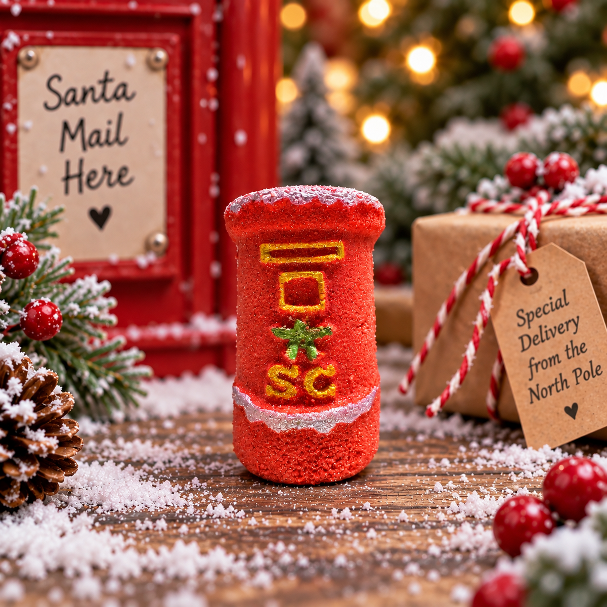 Mini Christmas Bath Bombs- x10