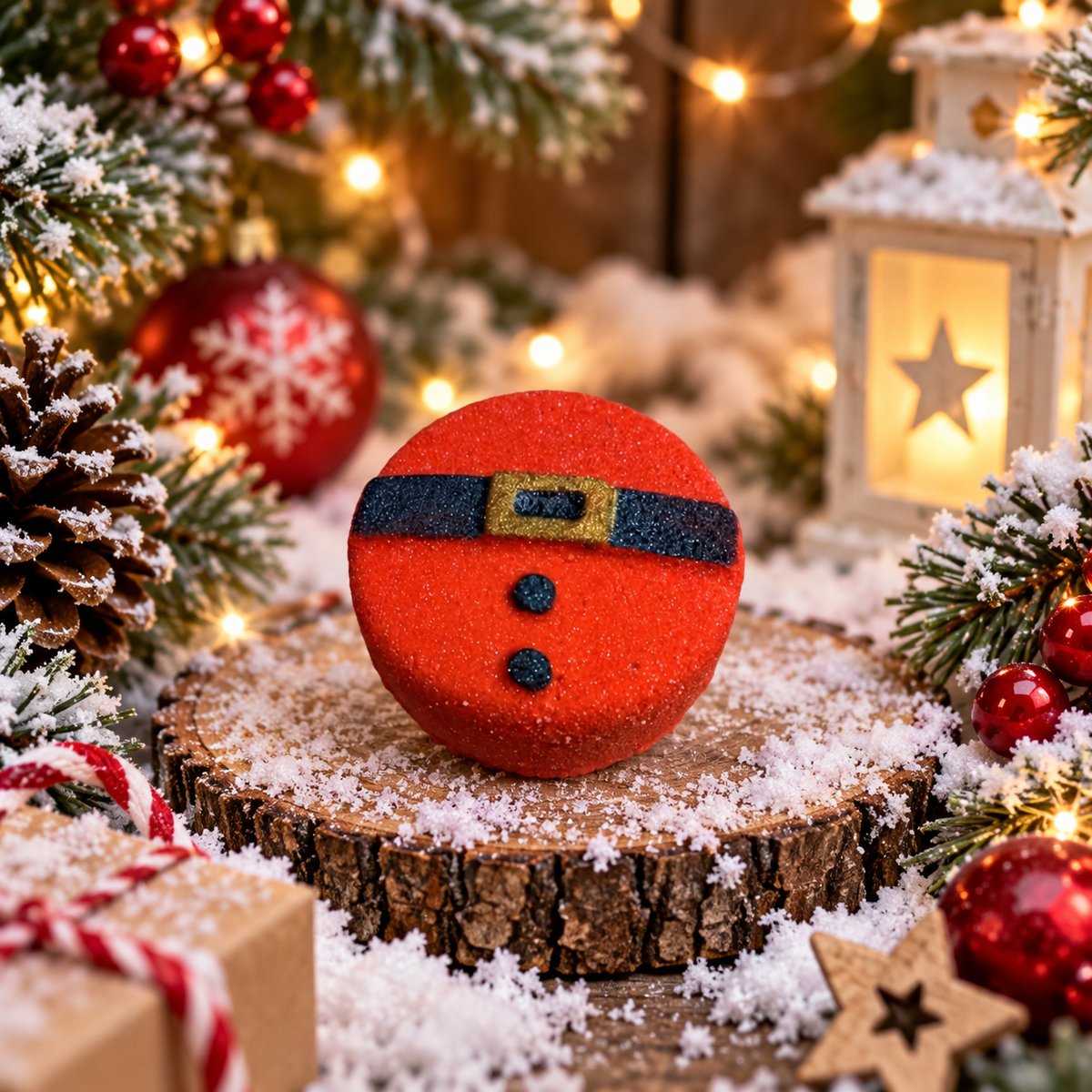 Mini Christmas Bath Bombs- x10