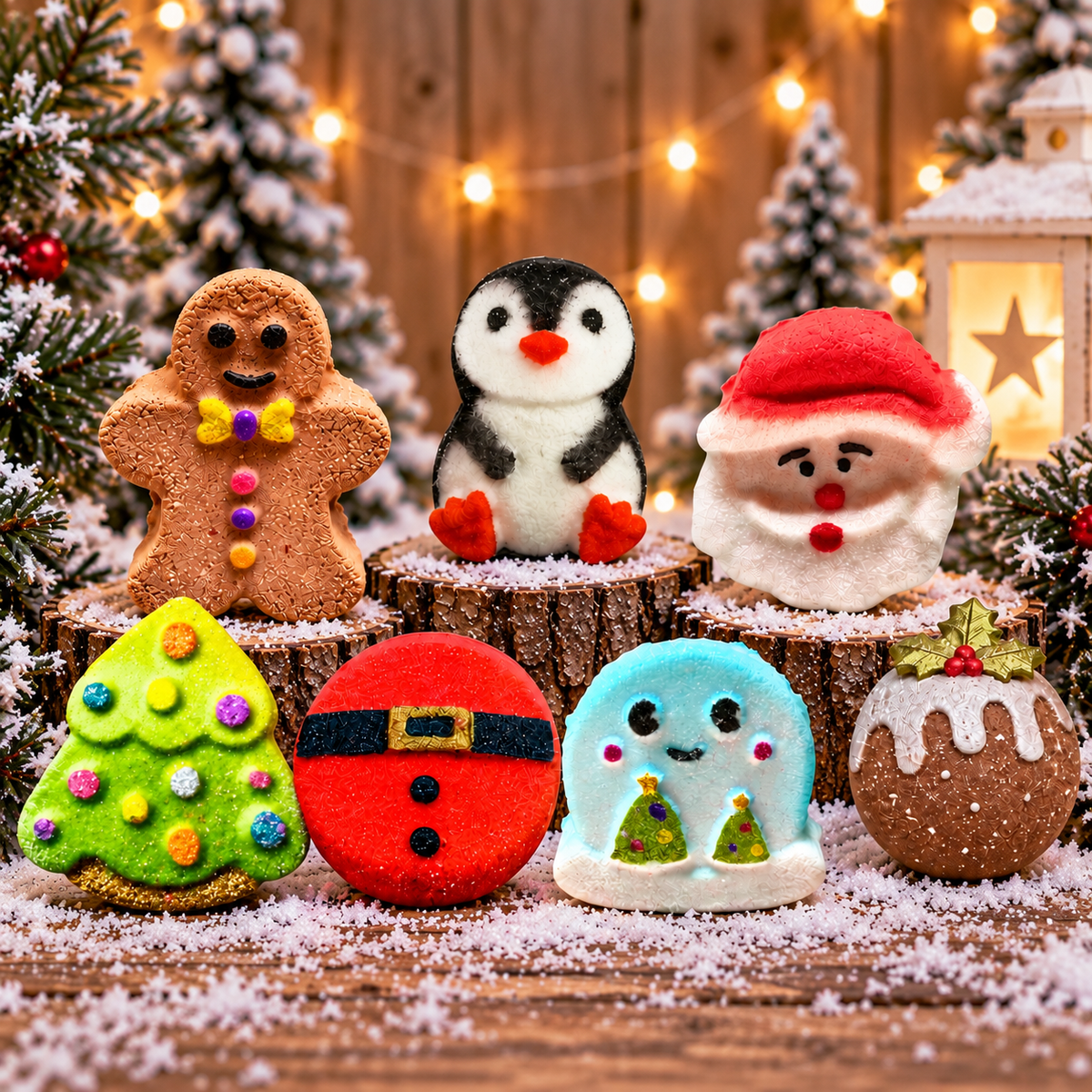 Mini Christmas Bath Bombs (Delivery In December)