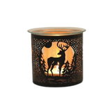 Tealight Wax Melter and Candle Holder - Black Stag