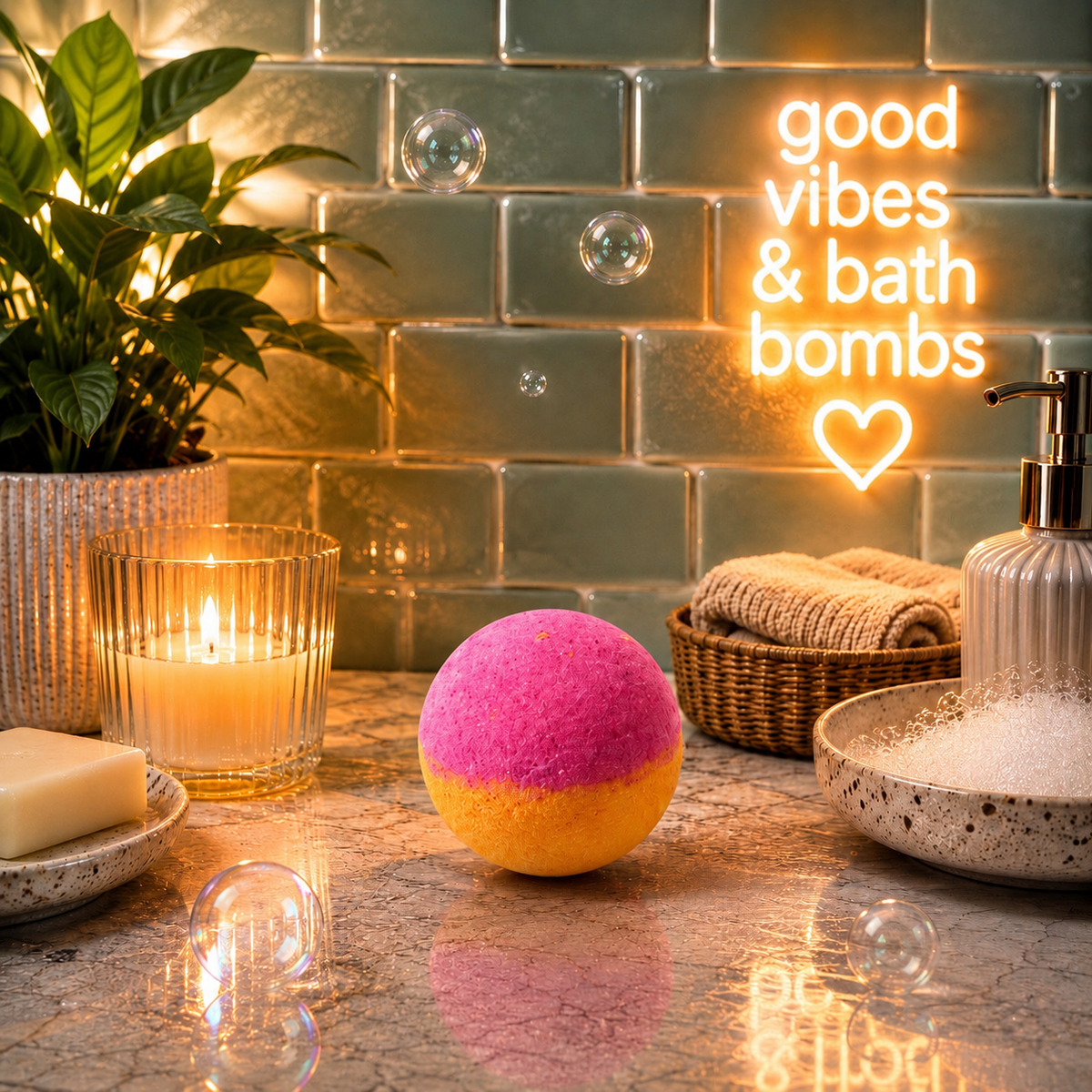 Mini Round- Bath Bombs x10