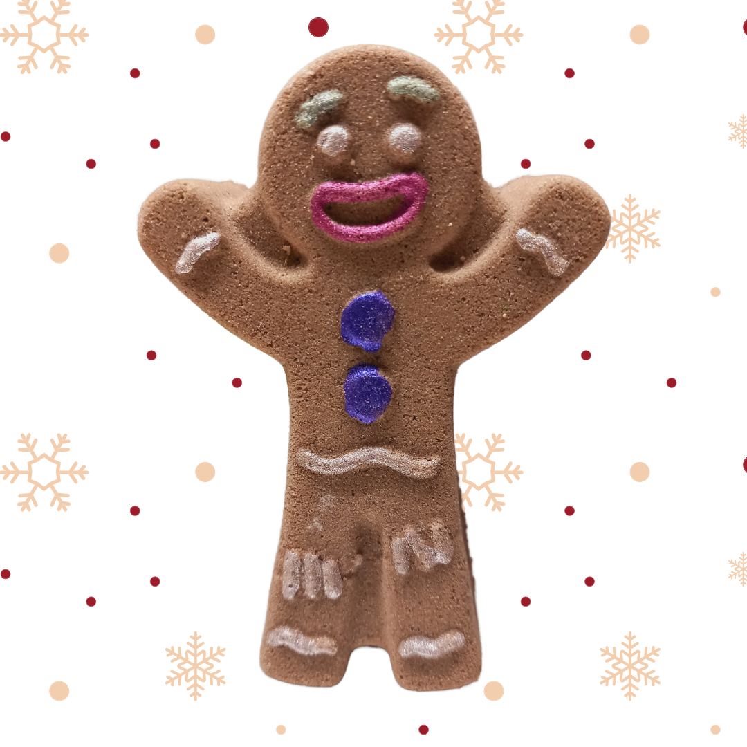 Gingerbread Man Bath Bomb- x5