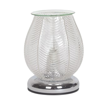 Wax Melt Burner- Ribbed Clear Lustre