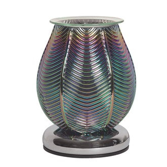 Wax Melt Burner- Ribbed Clear Lustre