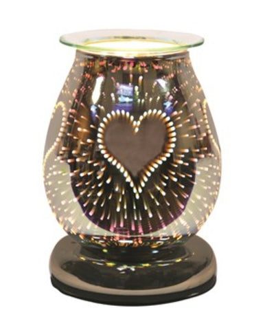 Wax Melt Burner- 3d Burst Heart