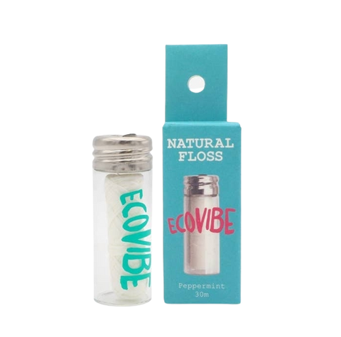 BIODEGRADABLE DENTAL FLOSS WITH DISPENSER - PEPPERMINT